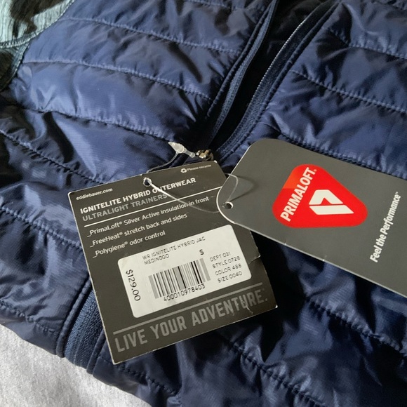 New with tags 🏷Dark blue Eddie Bauer light puffer Size: S - Picture 4 of 4